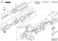 Bosch 0 607 254 105 120 WATT-SERIE Pn-Straight Grinder-Ind. Spare Parts